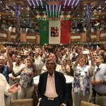 Festa italiana no Otto e Mezzo Restaurante