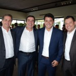 Helvécio Garófalo, da Confiança, Ivo Lins, da Flytour Gapnet, Antenor Soares, da Latam Airlines, e Emerson Camilo, da Flytour Gapnet Helvécio Garófalo, da Confiança, Ivo Lins, da Flytour Gapnet, Antenor Soares, da Latam Airlines, e Emerson Camilo, da Flytour Gapnet