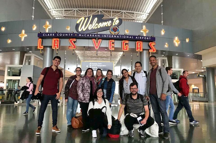 Turismo de Las Vegas leva agentes de viagens brasileiros para conhecer destino 1 Grupo de agentes de viagens conhece as principais atrações de Las Vegas