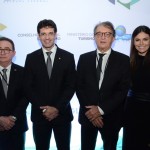 Manoel Linhares, da ABIH Nacional, Marcelo Álvaro, futuro ministro do Turismo, Arialdo Pinho, secretário de Turismo do Ceará, e Diana Rocha Manoel Linhares, da ABIH Nacional, Marcelo Álvaro, futuro ministro do Turismo, Arialdo Pinho, secretário de Turismo do Ceará, e Diana Rocha