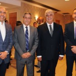 Marcelo Alves, da Riotur, General Braga Netto, interventor, Alfredo Lopes, presidente da ABIH-RJ, e Richard Nunes, secretário de Segurança do RJ