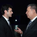 Marcelo Álvaro Antônio, futuro ministro do Turismo, e Alexandre Sampaio, da FBHA Marcelo Álvaro Antônio, futuro ministro do Turismo, e Alexandre Sampaio, da FBHA