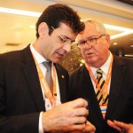 Marcelo Álvaro, futuro ministro do Turismo, e Roy Taylor, presidente do M&E