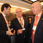 Marcelo Álvaro, ministro do Turismo, Roy Taylor, do M&E, e Herculano Passos, da Frentur