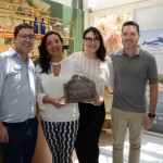 Martin Diniz, do SeaWorld, com Cristiane Jayme, Amanda de Rousset e Renato Picchi, da Trend