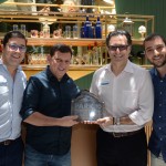 Martin Diniz e Mauricio Alexandre, do SeaWorld, com Rogério Mari e Marcus Soares, da Virazóm Viagens