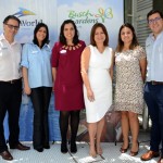 Mauricio Alexandre, Aline Anzzelotti,  Marjorie Schroeder, Ana Maria Donato, Juliana Bordin e Martin Diniz, do SeaWorld