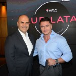 Nelson Oliveira, da CWT, e Igor Miranda, da Latam Airlines Nelson Oliveira, da CWT, e Igor Miranda, da Latam Airlines