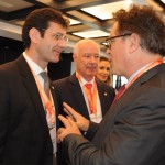 O encontro do atual ministro, Vinicius Lummertz, com o futuro ministro do Turismo, Marcelo Álvaro