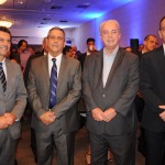 Otávio Leite, futuro secretário de Turismo do RJ, General Braga Netto, interventor, Nilo Felix, secretário de Turismo do RJ, e Richard Nunes, secretário de Segurança do RJ