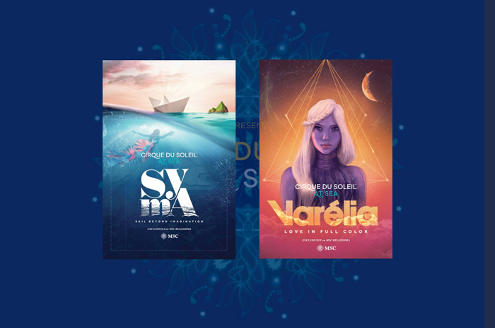 MSC revela detalhes dos espetáculos do Cirque de Soleil no Belissima 1 SYMA e VARÉLIA são os novos espetáculos do Cirque du Soleil at Sea (Divulgação)