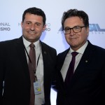 Tufi Michreff Neto, secretário de Turismo de SC, e Vinicius Lummertzs, ministro do Turismo