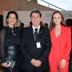 katia Leães, Rogério Siqueira, presidente, e Caroline
