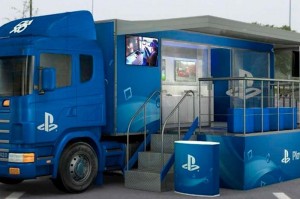 Caminhão da ação #PlayStationNaEstrada