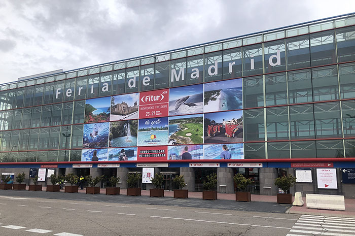 Entrada da Fitur 2019, em Madri