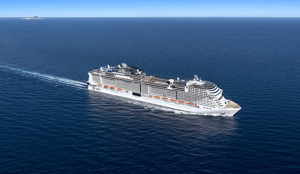 MSC celebra teste de flutuação do MSC Grandiosa; entrega será em novembro 1 MSC Grandiosa
