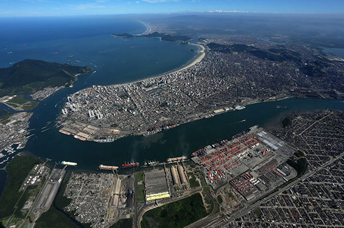 Porto de Santos, principal hub de cruzeiros do Brasil. (Foto: divulgação)