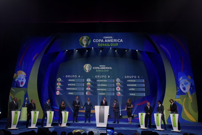 Sorteio que definiu os grupos da Copa América aconteceu no último dia 24 de janeiro