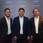 Antenor Soares, da Latam, entre, Marcelo e Helvécio Garófalo, da Confiança