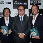 Bernardo Cardoso e David Seromenho, do Turismo de Portugal, com Vinicius Lummertzs Bernardo Cardoso e David Seromenho, do Turismo de Portugal, com Vinicius Lummertzs