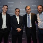 Bruno e Ronaldo Waltrick, da Maiorca Turismo, Brunno Bernardes, da Hostway Travel, e Luciano Guimarães, da RexturAdvance