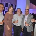 Francisco de Assis Leite, presidente da Avirrp, Michele Tavares, diretora de Vendas e Roberto Bertino, presidente da Nobile, entre Mauro Baptista e Marcio Santiago, do Ribeirão Preto CVB