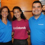 Jane Terra, Aline Terra e André Almeida, do Visit Orlando