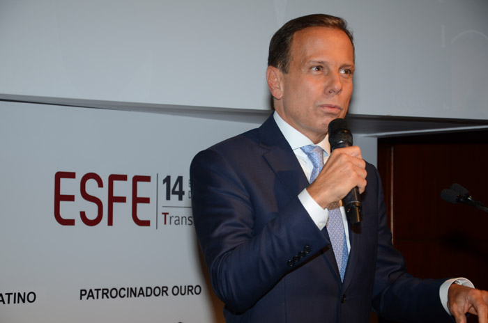 Homenageado no Esfe, Doria reforça Turismo como prioridade 1 João Doria, governador de São Paulo