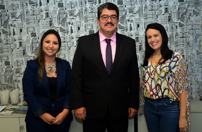 Aviesp 2019 já tem 74% da feira comercializada 1 Kelly Castanger, Marcos Lucas e Juliana Assumpção, da Aviesp