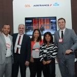 Paulo Cruz, Anderson Silva, Michelle Santos, Cristiane Ota e Denis Ribeiro, da Air France, KLM e Gol