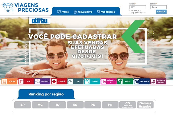 Abreu premiará 40 agentes de viagem em sua campanha "Viagens Preciosas" 1 Portal Viagens Preciosas Abreu