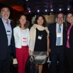 Rony Figueiredo, da Eventec, Patricia Livoti e Carolina Lima, da GL Events Brasil, Libia Macedo e Antonio Brito, da New Events, e Carolina Lima, da GL Events