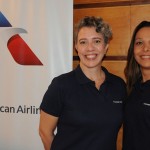 Valéria Andrade e Patrícia Lacerda, da American Airlines