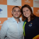Amauri Barbosa, da Turnet Turismo, e Carla Oliveira, da Aviva