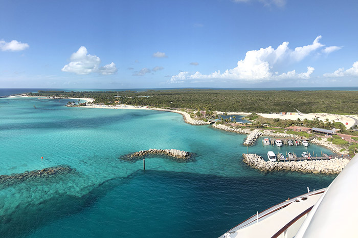 Castaway Cay vista do Disney Dream