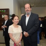 Chieko Aoki, fundadora e presidente da Blue Tree Hotels, e Eduardo Sanovicz, da ABEAR