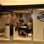 Barbearia dentro do MSC Aurea SPA