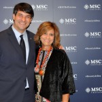 Ignacio Hidalgo, da MSC, e Marianne Saramago, da Ematur Viagens