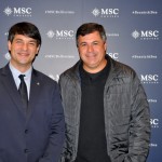 Ignacio Hidalgo, da MSC Brasil, e Kleber Silva, da Abreutur