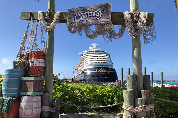 Disney Dream em Castaway Cay, ilha privativa da Disney