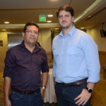 Edilson Anastácio de Faria, da Prefeitura de Tambaú, e Leonardo Oliverio, da HD