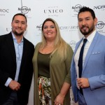 Enrique MArtin del Campo, Carla Cecchele e Leonel Reyes, do Hard Rock Hotel