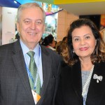 Luiz Alberto Machado, embaixador do Brasil em Portugal, e Teté Bezerra, presidente da Embratur