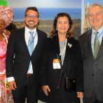 Marli Trindade e Fausto Franco, da Bahia, Teté Bezerra, presidente da Embratur, e Luiz Alberto Machado, embaixador do Brasil em Portugal