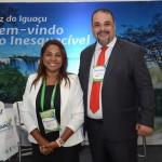 Neumari Moraes e Washington Sena, do Turismo de Foz do Iguaçu