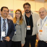 Otávio Leite, secretário de Turismo do RJ, com Ana Paula Przewodowski e Paulo Pimentel, da Soul Traveler, e Antonio Accioly, do M&E