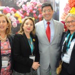 Patricia Palacios, do Ministério do Turismo do Equador, Rosi Prado, ministra do Turismo do Equador, José Luis Egas, subsecretário de Mercados e RI, e Rosa Masgrau, do M&E