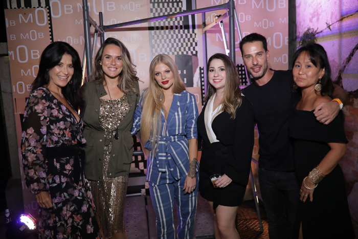 Patty Leone, Pamela Mariano, diretora de Branding da Mob, Luisa Sonza, Mariana Haddad, Spotlight Marketing & PR, Caio Fisher e Sandra Miqui