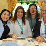 Regina Ahmed, da Bahiatursa, Beth Bauchwitz, de Tibau do Sul, Nayara Santana, da Emprotur RN, e Rosa Masgrau, do M&E