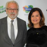 Roberto Jaguaribe, embaixador do Brasil na Alemanha, e Teté Bezerra, presidente da Embratur